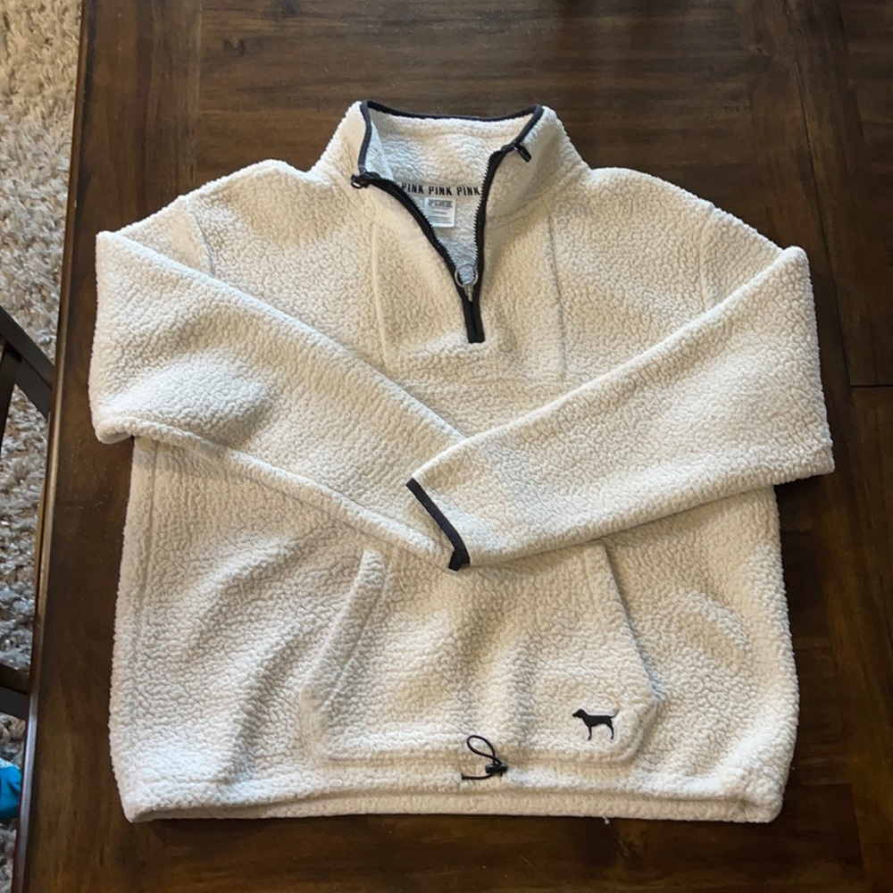 Victoria Secret size large pullover. Black and white - good condition